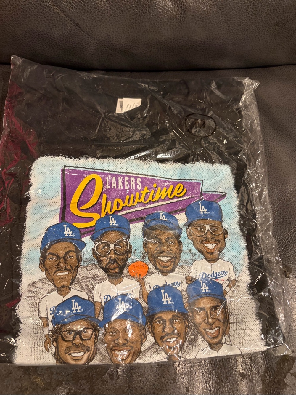 Showtime Lakers x Dodgers Graphic Short Sleeve Tee - Black